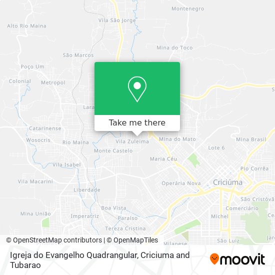 Igreja do Evangelho Quadrangular map