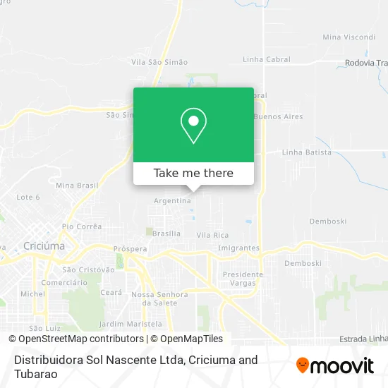 Distribuidora Sol Nascente Ltda map