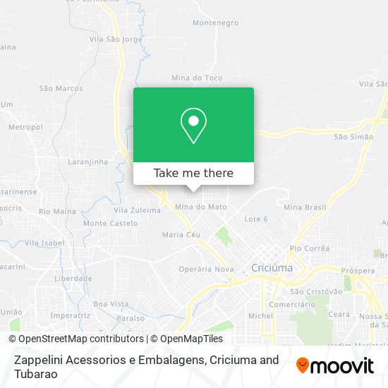 Zappelini Acessorios e Embalagens map