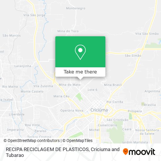 RECIPA RECICLAGEM DE PLASTICOS map
