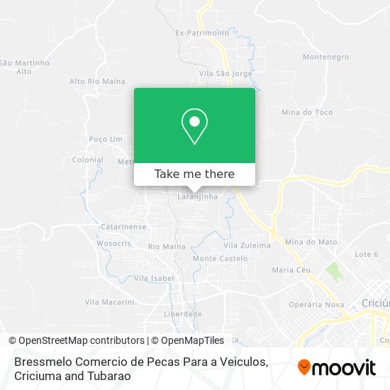 Bressmelo Comercio de Pecas Para a Veiculos map