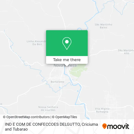 IND E COM DE CONFECCOES DELGUTTO map