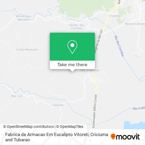 Fabrica de Armacao Em Eucalipto Vitoreti map