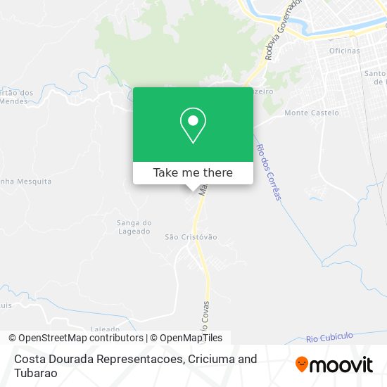Costa Dourada Representacoes map