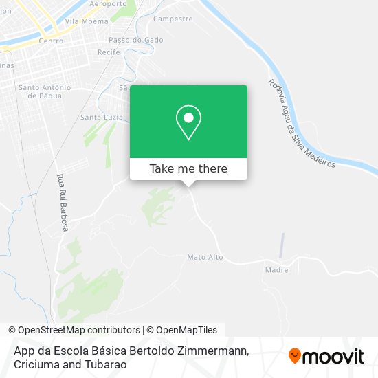 App da Escola Básica Bertoldo Zimmermann map