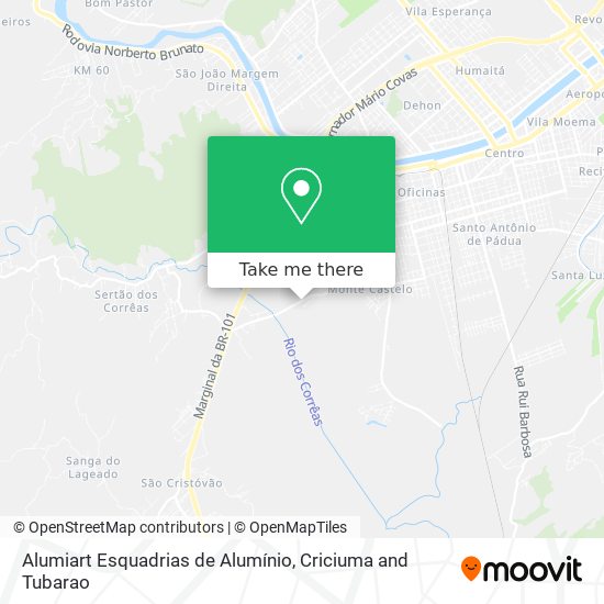 Alumiart Esquadrias de Alumínio map