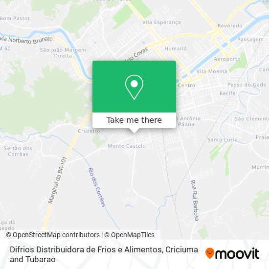 Difrios Distribuidora de Frios e Alimentos map