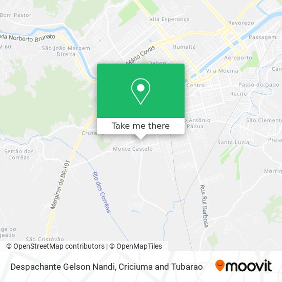 Despachante Gelson Nandi map