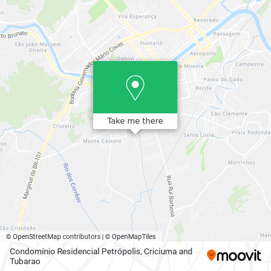 Mapa Condomínio Residencial Petrópolis