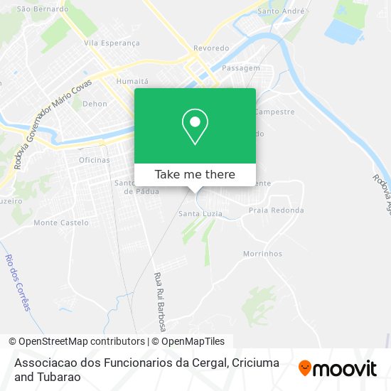Associacao dos Funcionarios da Cergal map