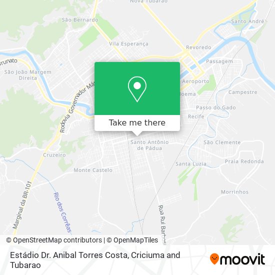 Estádio Dr. Anibal Torres Costa map