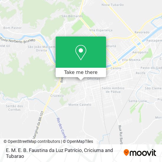 E. M. E. B. Faustina da Luz Patrício map