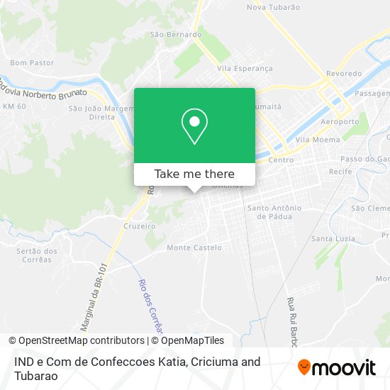 IND e Com de Confeccoes Katia map