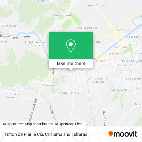 Nilton de Pieri e Cia map