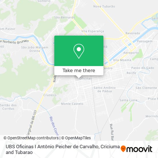 UBS Oficinas I Antônio Peicher de Carvalho map