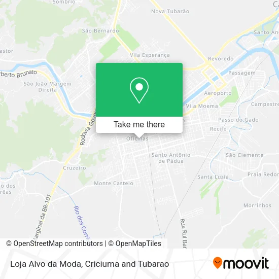 Loja Alvo da Moda map