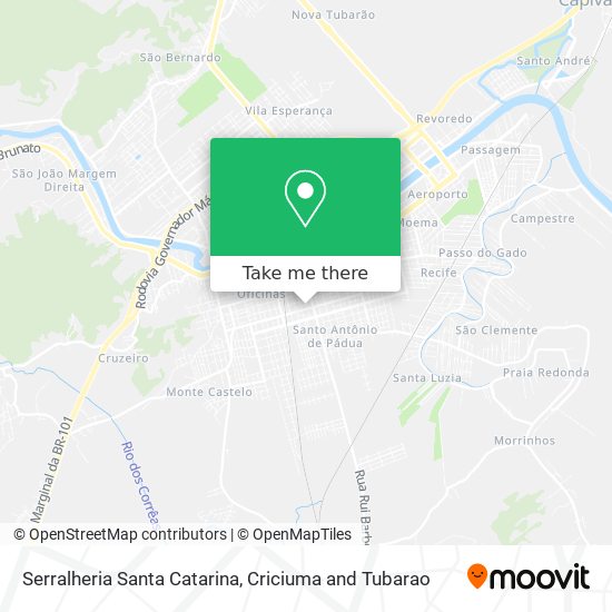 Serralheria Santa Catarina map
