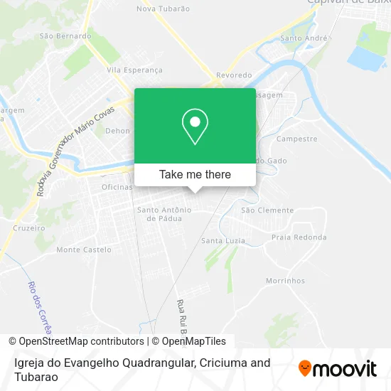 Igreja do Evangelho Quadrangular map
