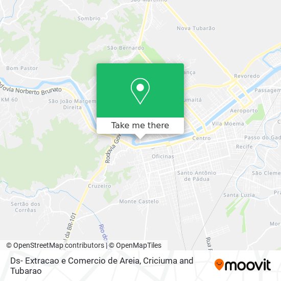 Ds- Extracao e Comercio de Areia map