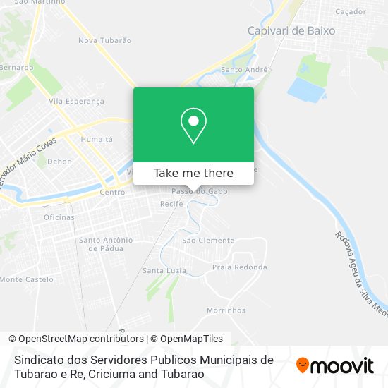 Sindicato dos Servidores Publicos Municipais de Tubarao e Re map