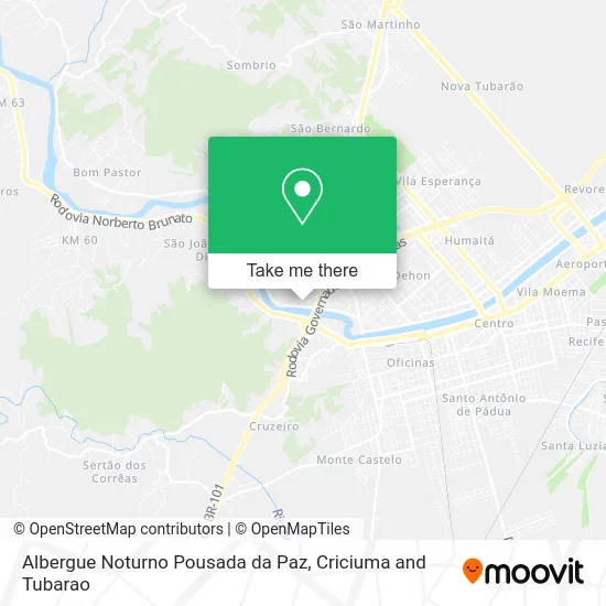 Albergue Noturno Pousada da Paz map