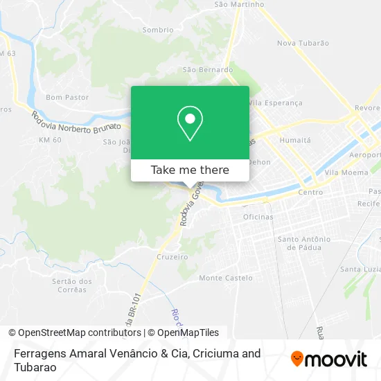 Ferragens Amaral Venâncio & Cia map