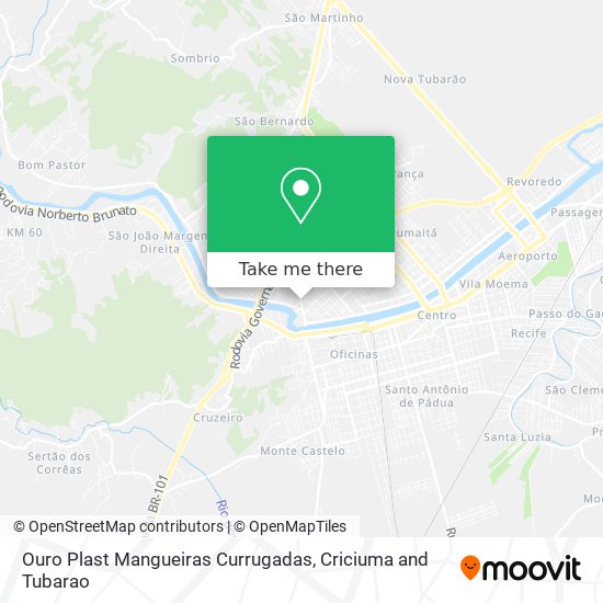 Ouro Plast Mangueiras Currugadas map