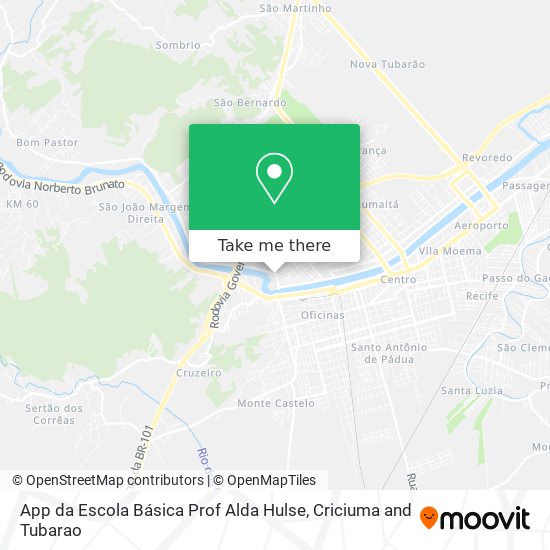 App da Escola Básica Prof Alda Hulse map