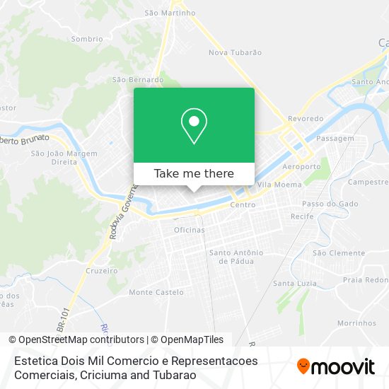 Mapa Estetica Dois Mil Comercio e Representacoes Comerciais