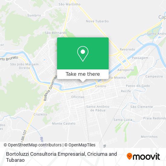 Mapa Bortoluzzi Consultoria Empresarial