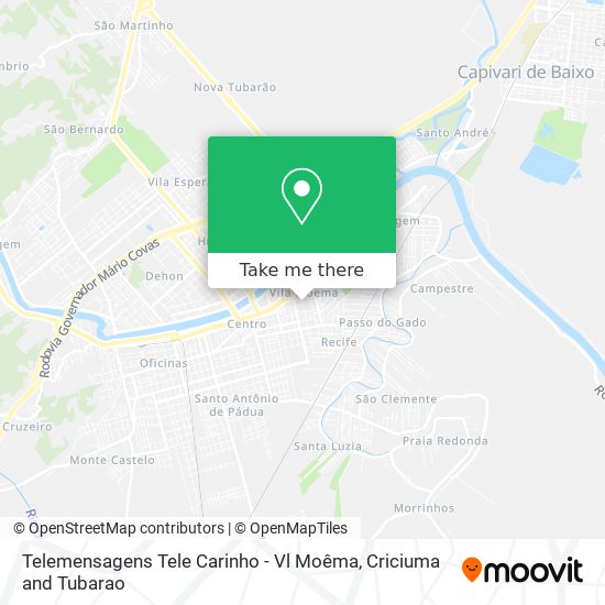 Telemensagens Tele Carinho - Vl Moêma map