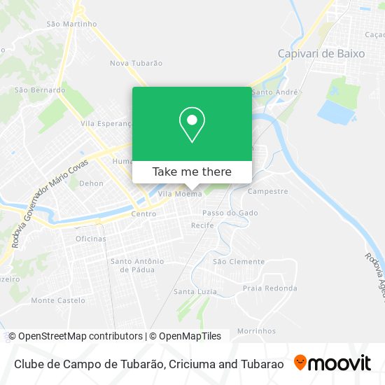 Clube de Campo de Tubarão map