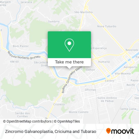 Zincromo Galvanoplastia map
