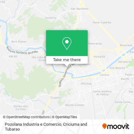 Pozolana Industria e Comercio map