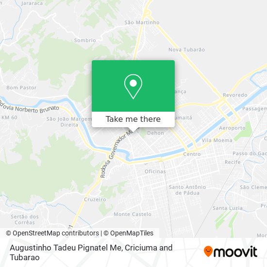Augustinho Tadeu Pignatel Me map