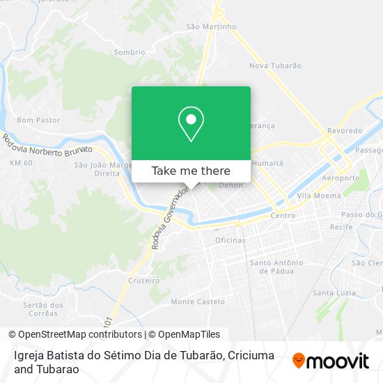 Igreja Batista do Sétimo Dia de Tubarão map