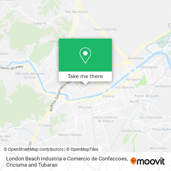 London Beach Industria e Comercio de Confeccoes map