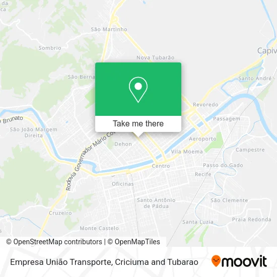 Empresa União Transporte map
