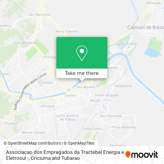 Associacao dos Empregados da Tractebel Energia e Eletrosul - map