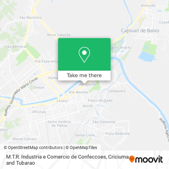 M.T.R. Industria e Comercio de Confeccoes map