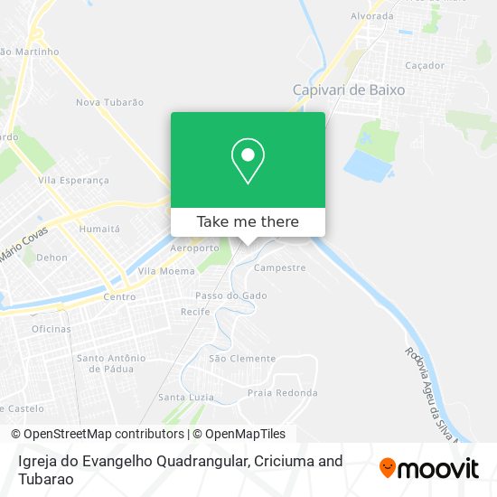 Igreja do Evangelho Quadrangular map