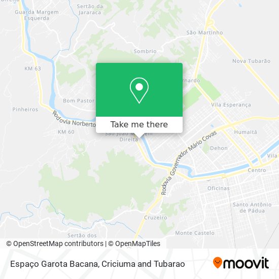 Espaço Garota Bacana map
