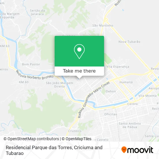 Residencial Parque das Torres map