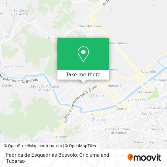 Fabrica de Esquadrias Bussolo map