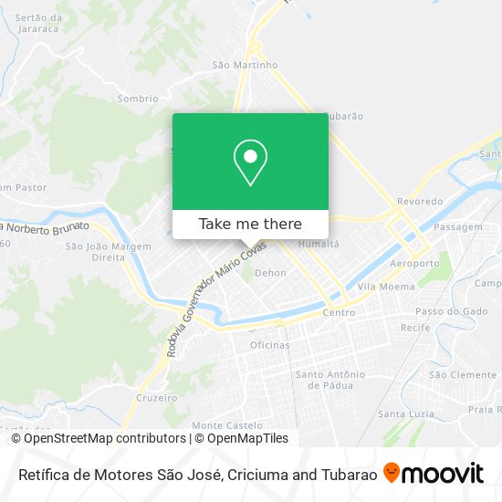 Retífica de Motores São José map