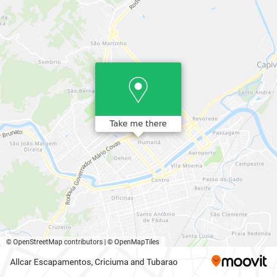 Allcar Escapamentos map