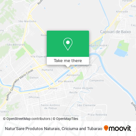 Natur'Sare Produtos Naturais map