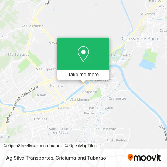 Ag Silva Transportes map