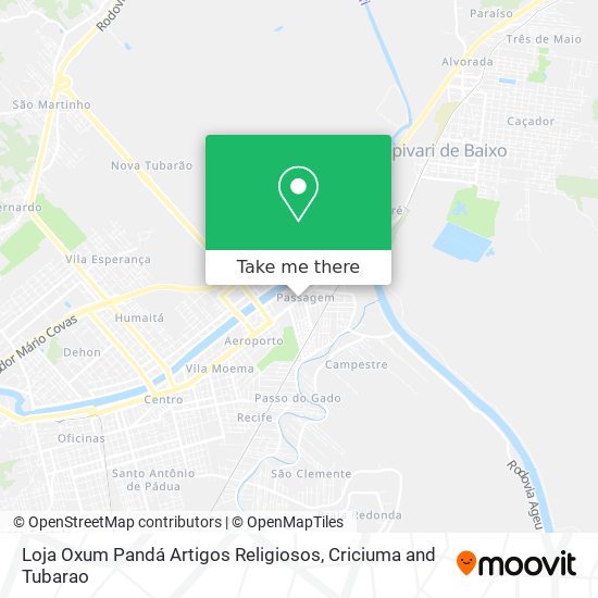 Loja Oxum Pandá Artigos Religiosos map