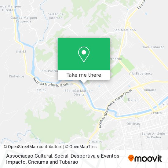 Associacao Cultural, Social, Desportiva e Eventos Impacto map